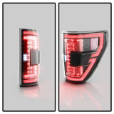 Spyder 21-23 Ford F150 (Factory Halogent) Light Bar LED Tail Lights - Black (ALT-YD-FF15021HAL-BK) - 5088772
