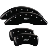 MGP 4 Caliper Covers Engraved Front & Rear MGP Black finish silver ch - 17210SMGPBK