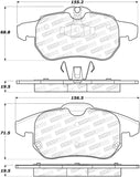 StopTech Performance 03-05 Saab 9-3 Front Brake Pads - 308.09722