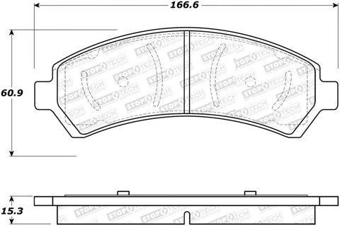 StopTech Street Select Brake Pads - 305.07260