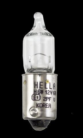 Hella Bulb H6W 12V 6W BAX9s T2.75 - H6W