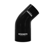 Mishimoto Silicone Reducer Coupler 45 Degree 3in to 3.5in - Black - MMCP-R45-3035BK