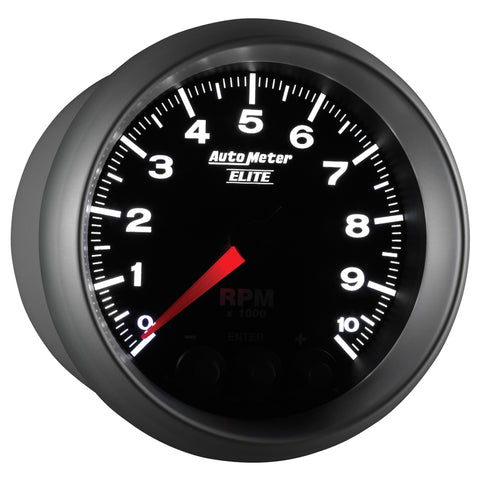 Autometer Street Progressive Shift Light 85.7mm Tachometer 0-10,000 RPM - 5697