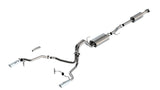 Borla F-150 2021 3.3L CC SB EC STB XL/XLT/Lariat/KR/Plnm/LTD 3/2.25 SRE Cat-Back ATAK Chrome Tips - 140879