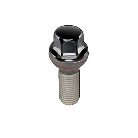 McGard Hex Lug Bolt (Radius Seat) M14X1.5 / 17mm Hex / 26.3mm Shank Length (Box of 50) - Black - 69818BK