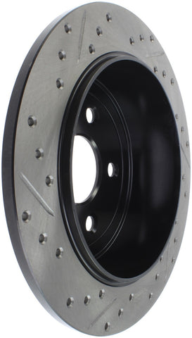 StopTech Power Slot 07-13 Jeep Wrangler Rear Left Drilled & Slotted Rotor - 127.67067L