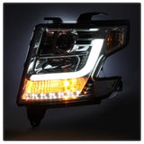 Spyder Chevy Tahoe / Suburban 2015 -2016 Projector Headlights - DRL LED - Chrome PRO-YD-CTA15-DRL-C - 5082534