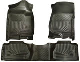 Husky Liners 07-12 Chevy Silverado/GMC Sierra Extended Cab WeatherBeater Combo Black Floor Liners - 98211