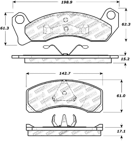 StopTech Street Touring Brake Pads - 308.04310