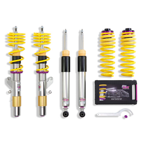 KW Coilover Kit V3 BMW 12+ 3 Series 4cyl F30 w/o Electronic Suspension - 3522000D