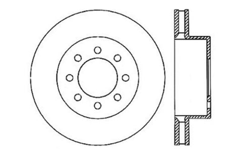 StopTech Slotted & Drilled Sport Brake Rotor - 127.65112L