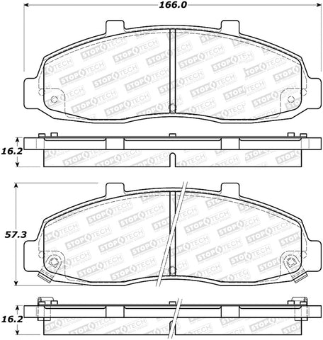 StopTech Street Select Brake Pads - 305.06790