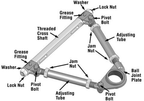 SPC Performance Pro Series Front Adjustable Upper Control Arm (Chrysler Thread-In 10deg) (Race Only) - 92352