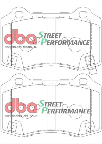 DBA 11-22 Jeep Grand Cherokee SP Performance Front Brake Pads - DB8805SP