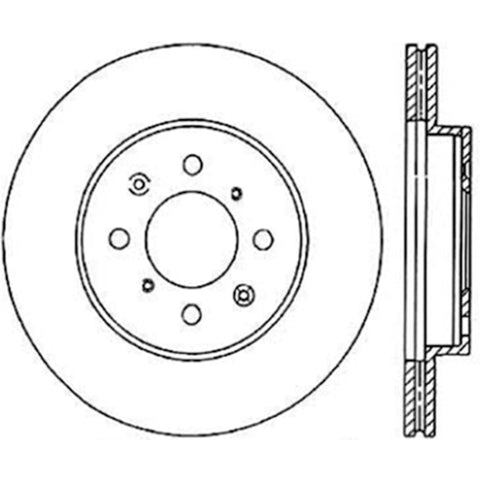 Stoptech Acura & Honda Civic/Del Sol Front CRYO-STOP Rotor - 120.40021CRY