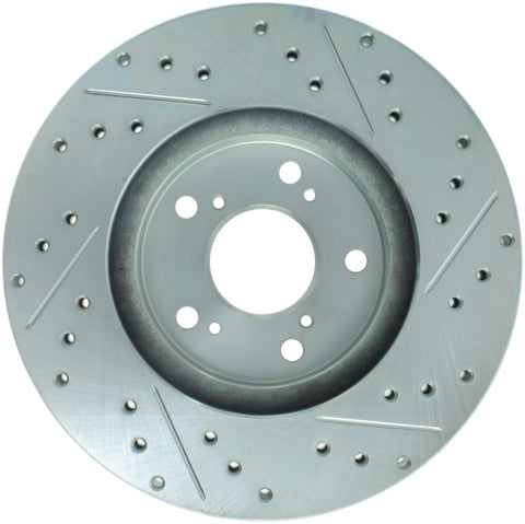 StopTech Select Sport 99-08 Acura TL (STD Caliper) / 01-03 CL Slotted and Drilled Right Front Rotor - 227.40046R