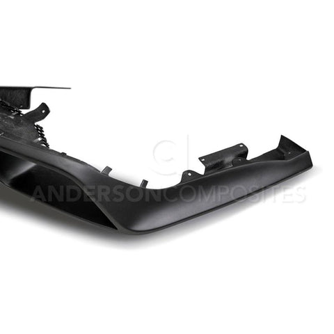 Anderson Composites 15-16 Ford Mustang R-Style Rear Valance (for Quad Tip Exhaust) - AC-RL15FDMU-GR-GF