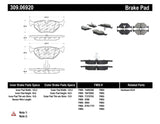 StopTech Performance 01-02 BMW Z3 / 03-09 Z4 / 10/90-07 3 Series / 99-09 Saab 9-5 Rear Brake Pads - 309.06920