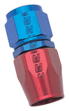 Russell Performance -8 AN Red/Blue Straight Full Flow Hose End - 610030