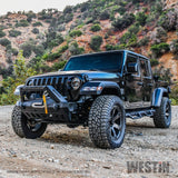 Westin 18-19 Jeep Wrangler JL Stubby Front Bumper - Textured Black - 59-80085