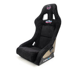 NRG FRP Bucket Seat ULTRA Edition - Medium (Black Alcantara/Gold Glitter Back) - FRP-303BK-ULTRA