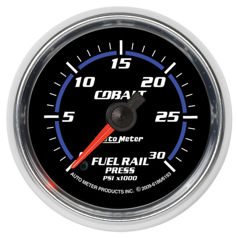 Autometer Cobalt 52mm 0-30,000 PSI F/S Electronic Diesel Fuel Rail Pressure Gauge (Cummins 5.9L) - 6186