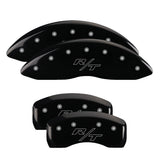 MGP 4 Caliper Covers Engraved Front & Rear MGP Black finish silver ch - 13007SMGPBK