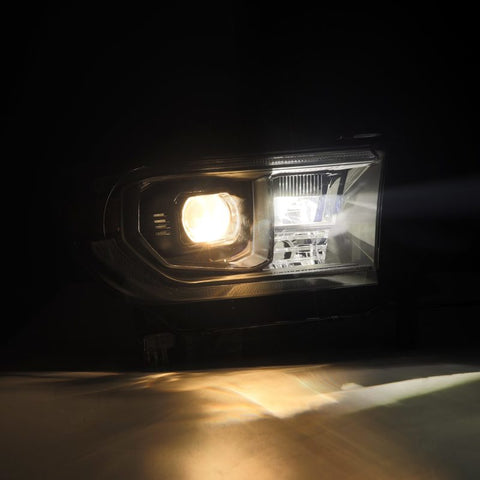 AlphaRex 07-13 Toyota Tundra / 08-17 Sequoia LUXX-Series LED Proj HL Blk w/Actv Lgt Seq. Sig + DRL - 880823