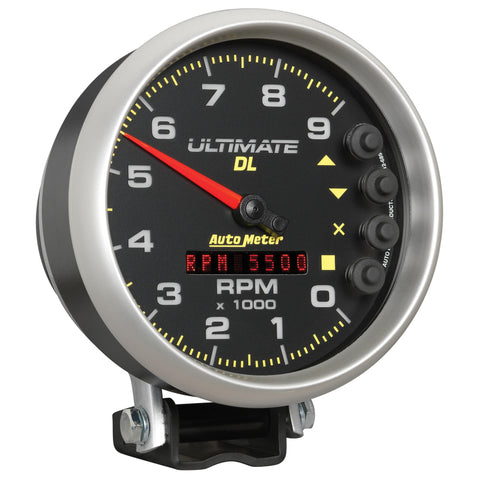 Autometer 5 inch Ultimate DL Playback Tachometer 9000 RPM - Black - 6896