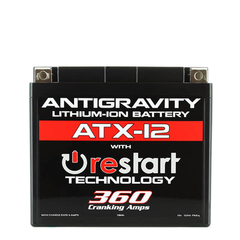 Antigravity YTX12 Lithium Battery w/Re-Start - AG-ATX12-RS