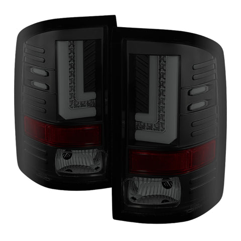 Spyder GMC Sierra 14-16 LED Tail Lights Black Smoke ALT-YD-GS14-LBLED-BSM - 5080707