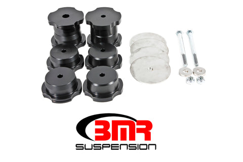 BMR 16-17 6th Gen Camaro Rear Cradle Bushing Kit (Delrin) - Black - BK062