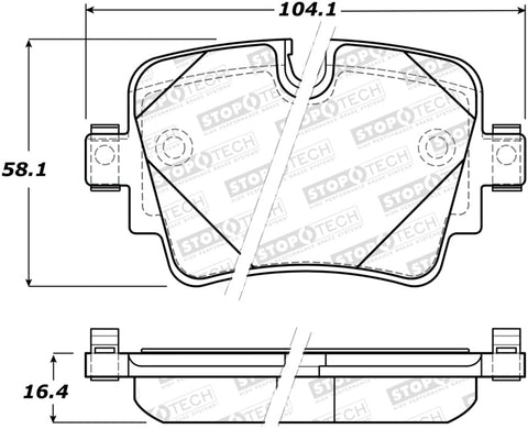 StopTech Street Brake Pads - Front - 308.17520