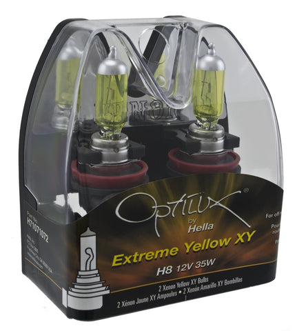 Hella Optilux XY Series H8 Xenon Halogen Bulb 12V 35W Fog Bulbs - Pair - H71071072