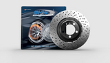 SHW 07-08 Audi RS4 4.2L Left Rear Cross-Drilled Lightweight Brake Rotor (8E0615601AB) - ARL48611