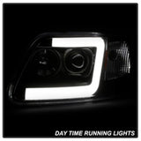 Spyder 97-03 Ford F-150 (After 6/1997) Light Bar Projector Headlights - Blk (PRO-YD-FF15097V2-LB-BK) - 5084538