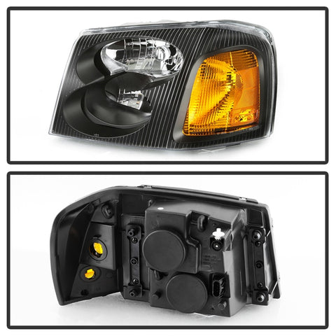 xTune 02-09 GMC Envoy OEM Style Headlights - Black (HD-JH-GEN02-AM-BK) - 9042652