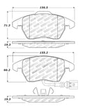 StopTech Performance 06-10 Audi A3 / 08-10 Audi TT / 06-09 VW GTI / 05-10 Jetta Front Brake Pads - 309.11070