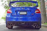 Rally Armor 15-21 Subaru WRX/STI (Sedan ONLY) Black UR Mud Flap w/ Blue Logo - MF32-UR-BLK/BL