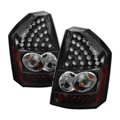 Spyder Chrysler 300C 08-10 LED Tail Lights Black ALT-YD-C308-LED-BK - 5034373