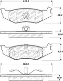 StopTech Street Select Brake Pads - Rear - 305.05120