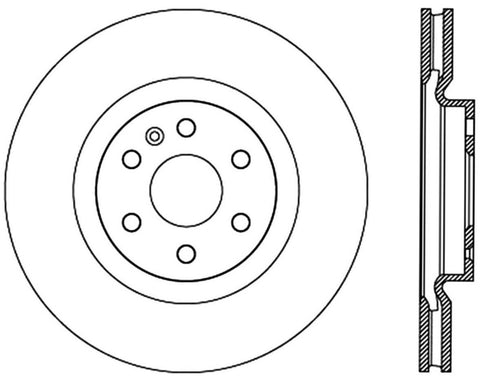 StopTech Sport Slotted Rotor - Rear Right - 126.62126SR