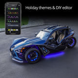 XK Glow LED Underglow Light Kit for Polaris Slingshot XKCHROME Smartphone App Controller (Standard) - XK-SLING-STA