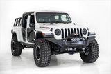 Addictive Desert Designs 2020 Jeep Gladiator JT Stealth Fighter Front Bump w/ Top Hoop & Winch Mount - F961692080103