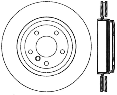 StopTech Sport Slotted (CRYO) 01-06 BMW 330Ci Rear Right Rotor - 126.34057CSR