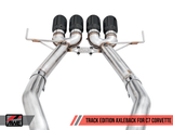 AWE Tuning 14-19 Chevy Corvette C7 Z06/ZR1 Track Edition Axle-Back Exhaust w/Black Tips - 3020-43081