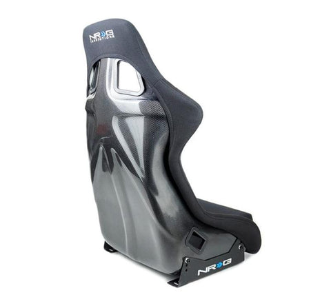 NRG Carbon Fiber Bucket Seat - Large - RSC-302CF/BK