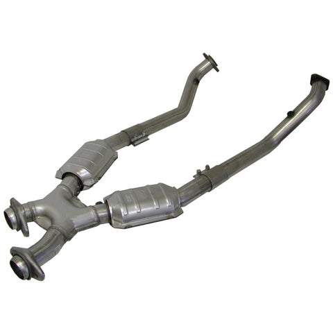 BBK 96-98 Mustang 4.6 Cobra High Flow X Pipe With Catalytic Converters - 2-1/2 - 1618