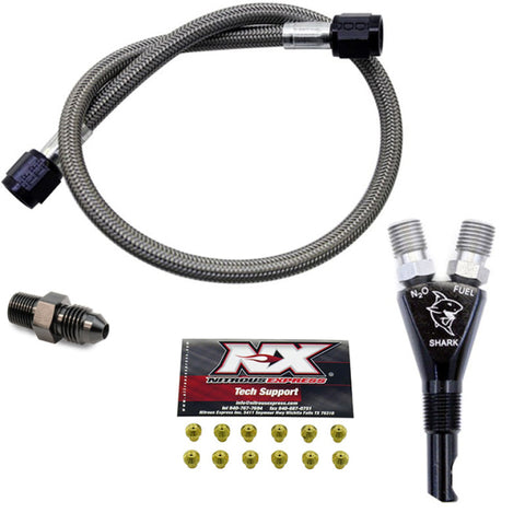 Nitrous Express Shark SHO 400 HP EFI Nozzle w/2ft SHO Hose - 90019