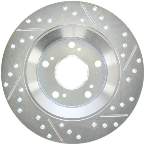 StopTech Select Sport 2000-2009 Honda S2000 Slotted and Drilled Right Rear Brake Rotor - 227.40050R